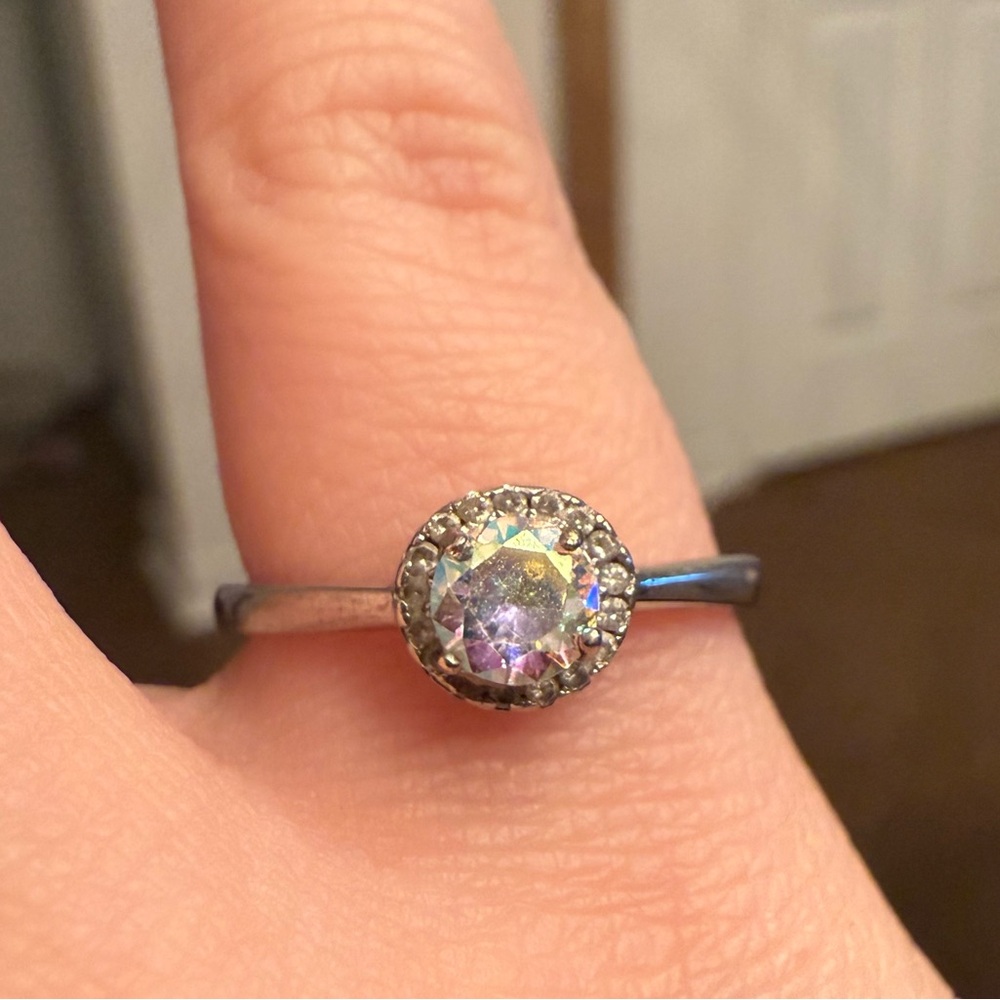 Silver Halo Ring